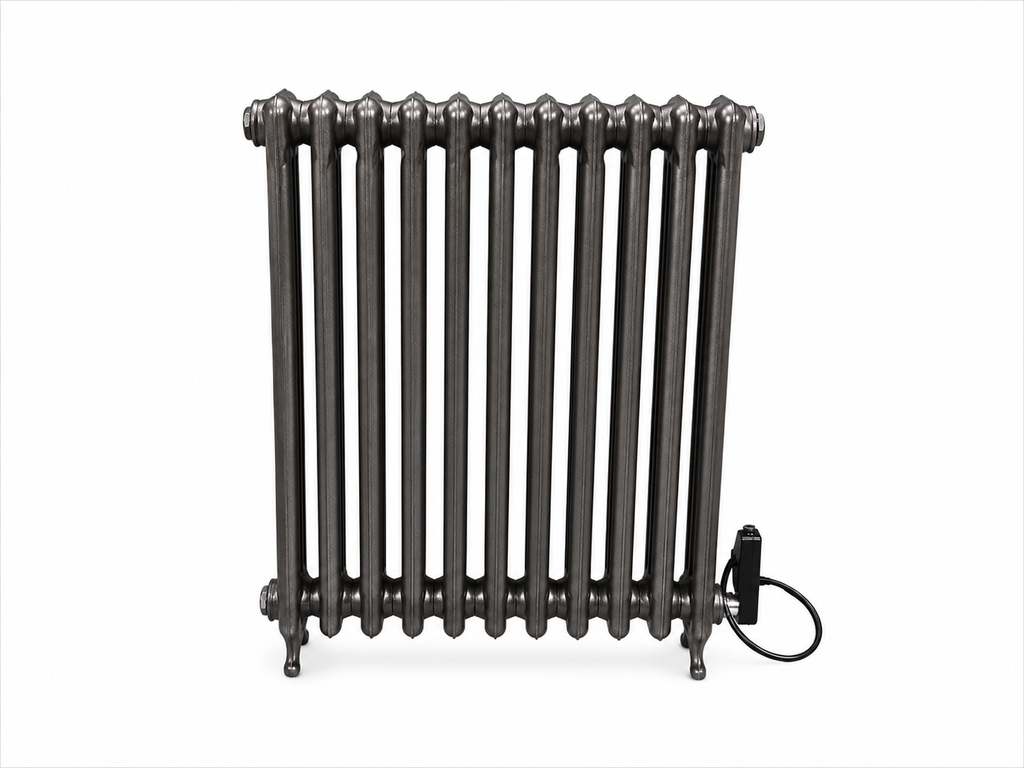 RADIATEUR FONTE 4 COLONNES -  ÉLECTRIQUE (Noir, Gris, 900 W)