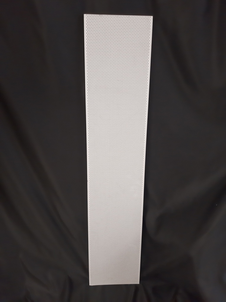 Faux plafond bac acier Blanc perforé- lame