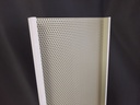 Faux plafond bac acier Blanc perforé- lame