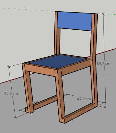 Chaise LPC modèle T