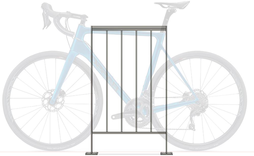 Rack à vélo LPC (platine à boulonner)