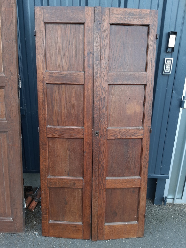 Porte de placard double battant chêne massif