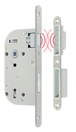 Serrure à larder à pêne magnétique DOM (40mm, clé i)