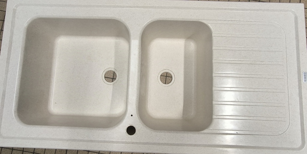 ÉVIER EN RÉSINE CAREA 2 BACS