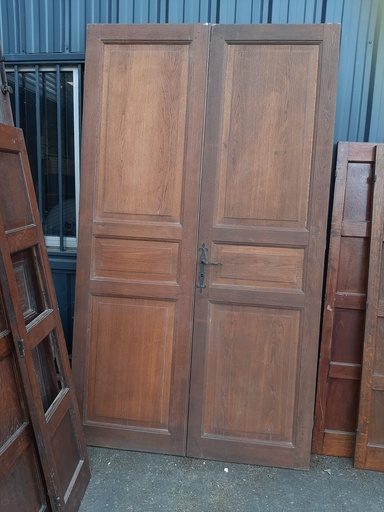PORTE DOUBLE BATTANT CHÊNE MASSIF
