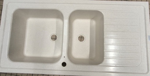 ÉVIER EN RÉSINE CAREA 2 BACS